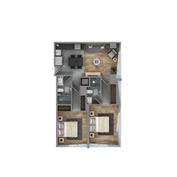 bedroom floor plan an in 1 bed 1 bath