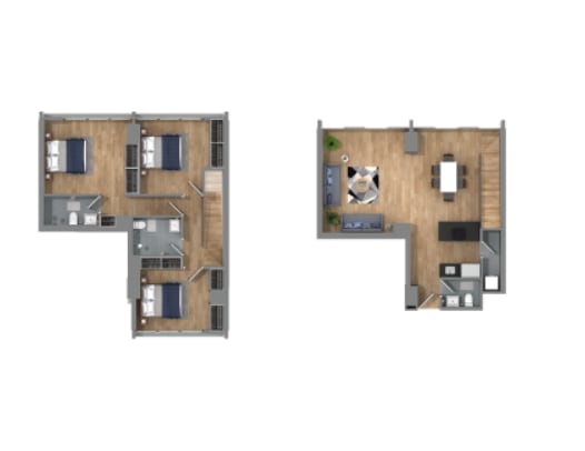 a floor plan of a house with