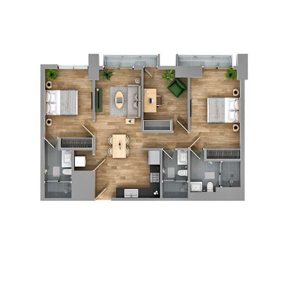 2 bedroom floor plan  the residences at sawmill estates apartments
