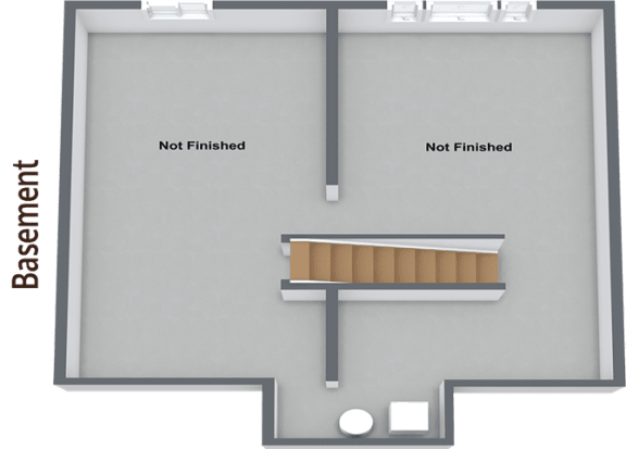 a floor plan of a room with a not finished