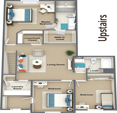 a floor plan of a room with a bathroom and a living room