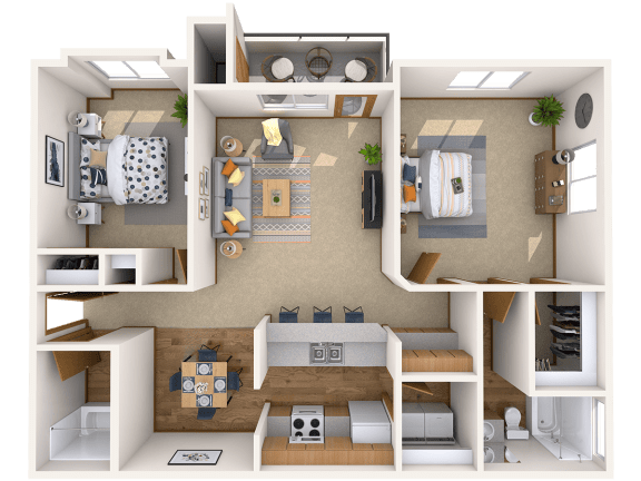 Hilby Station 2 Beds, 2 Baths Spruce (A)