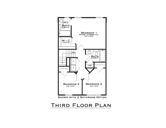 Third Floor III  3 bed 2.5 bath  at Terraces of Shepherdstown, Pennsylvania, 17055