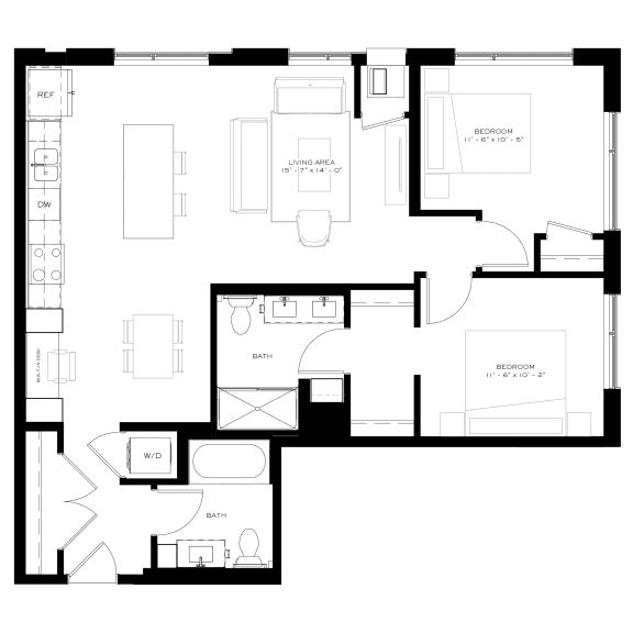 The Townline  - Magnolia floor plan