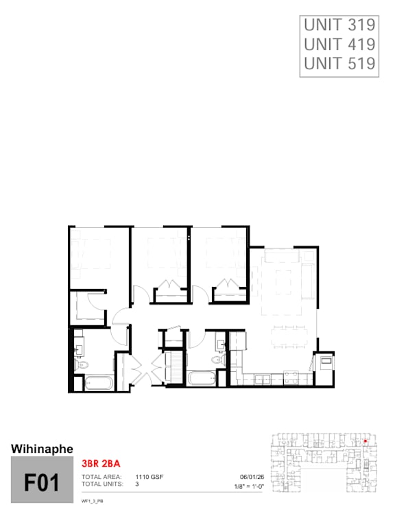 A black and white image of a floor plan for a building named Wihinaphe.