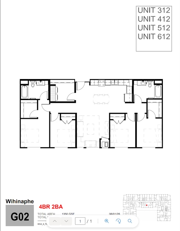 A floor plan of a residential unit with labeled rooms and total area.