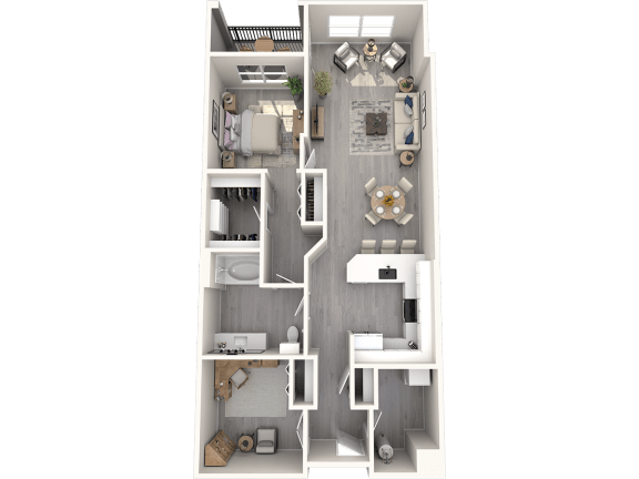 a floor plan of a 2100 sq ft apartment