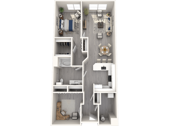 a 1 bedroom floor plan  1190 sq ft