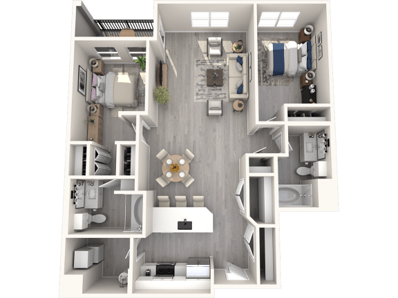 a 1 bedroom floor plan  395  455 sq ft