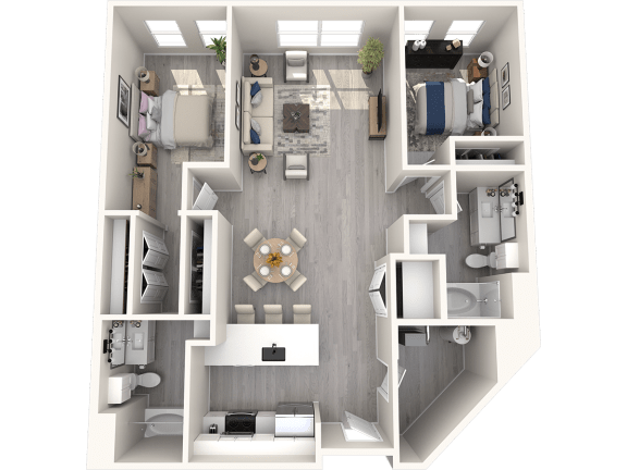 a1 floor plan  1 bedroom  1190 square feet