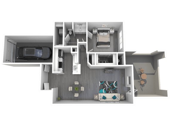 a 1 bedroom floor plan of a 2100 sq ft apartment