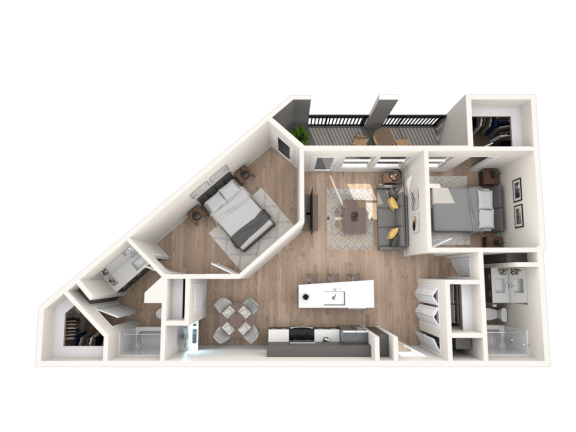 Elliston23 Apartments B3 Floorplan