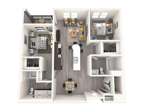 a 2103 sqft floor plan  1 bedroom