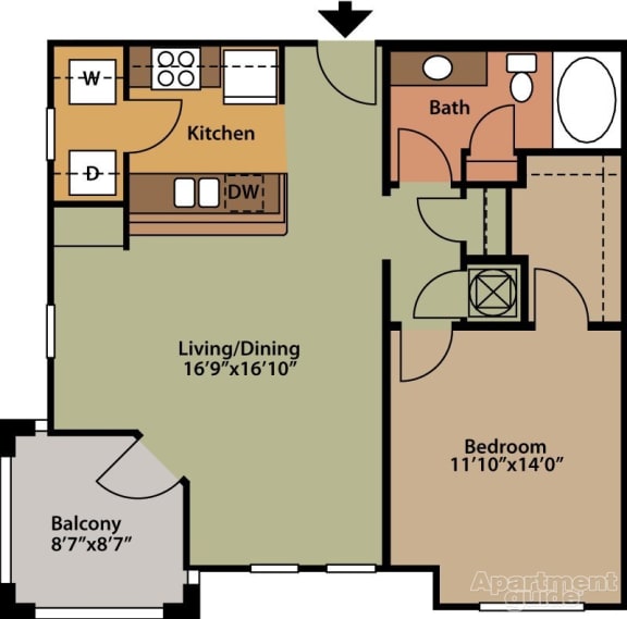 1000 West Apartments Ruthledge Floor Plan