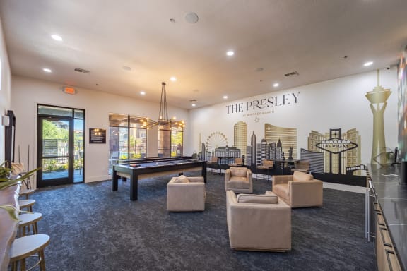 presley at whitney ranch multi-media room with games