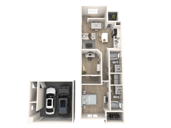 The Presley at Whitney Ranch Apartments King Creole Floor Plan