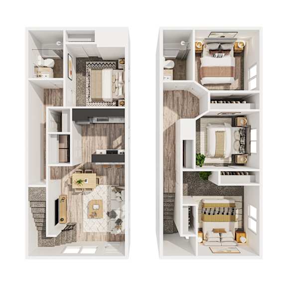 4 Bed Floorplan at OSM Properties Homes & Apartments, Chico
