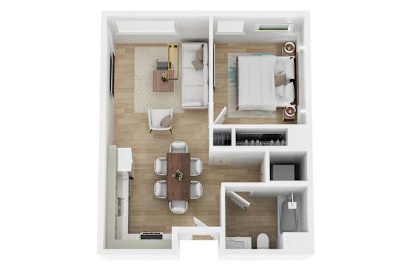 1 bed 1 bath L at 26FIFTY Apartments, Berkeley, CA