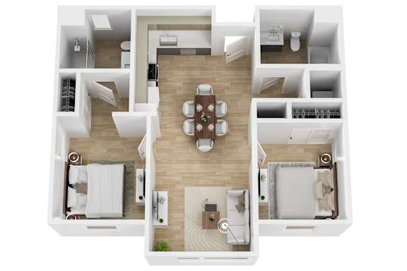 2 bed 2 bath A at 26FIFTY Apartments, California