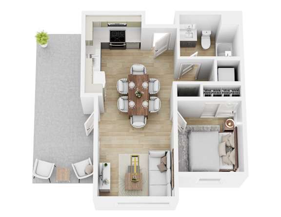 1 bed 1 bath F at 26FIFTY Apartments, Berkeley, CA