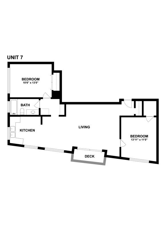 Two Bedroom Floor Plan