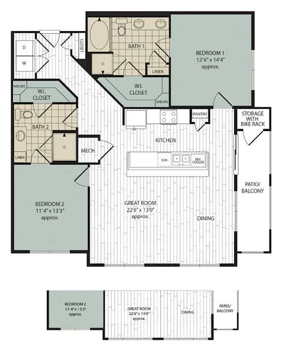 2 bed 2 bath A at Arise Riverside Apartments, Texas 78741