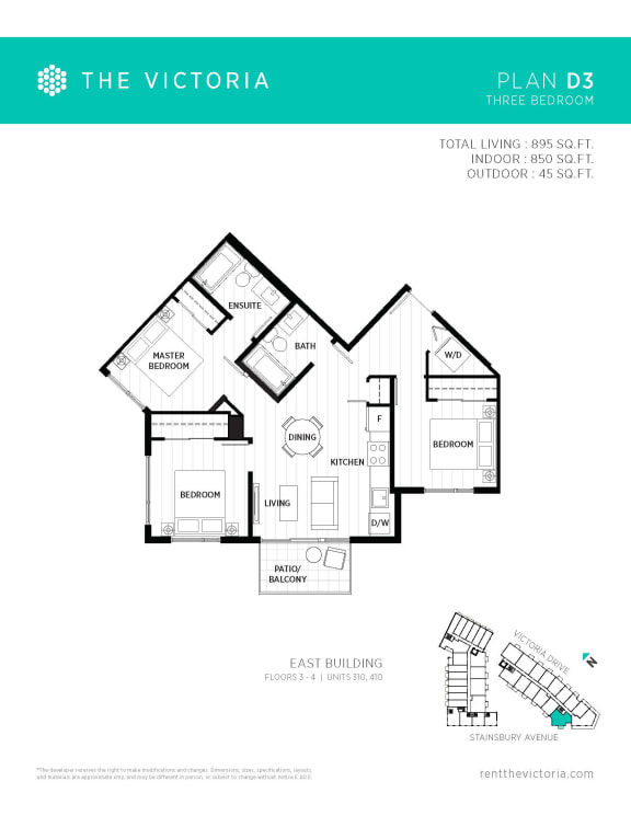 the victoria 3 bedroom floor plan