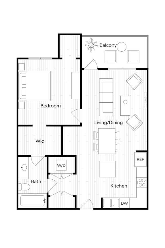 A Floor Plan at The Pointe at Riverview, Edmonton Alberta