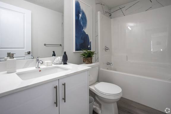 White Bathroom at Hills on 36, Edmonton, T6X 3K2