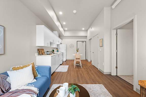 Living Area With Kitchen at Terracina Vista, Portland, 97233-4299