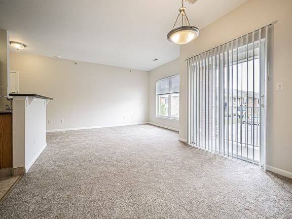 Unfurnished Living Room at Heritage Court, New Jersey, 08628