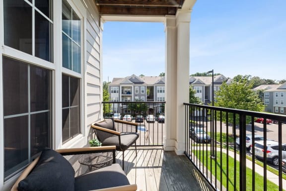 Spacious Balcony And Patio at Harper&#x27;s Crossing, Langhorne, PA