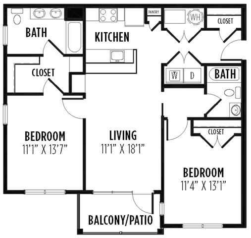 Morris Floor Plan at New Britain, Chalfont, Pennsylvania