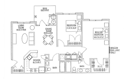 A black and white floor plan of a house with labeled rooms.