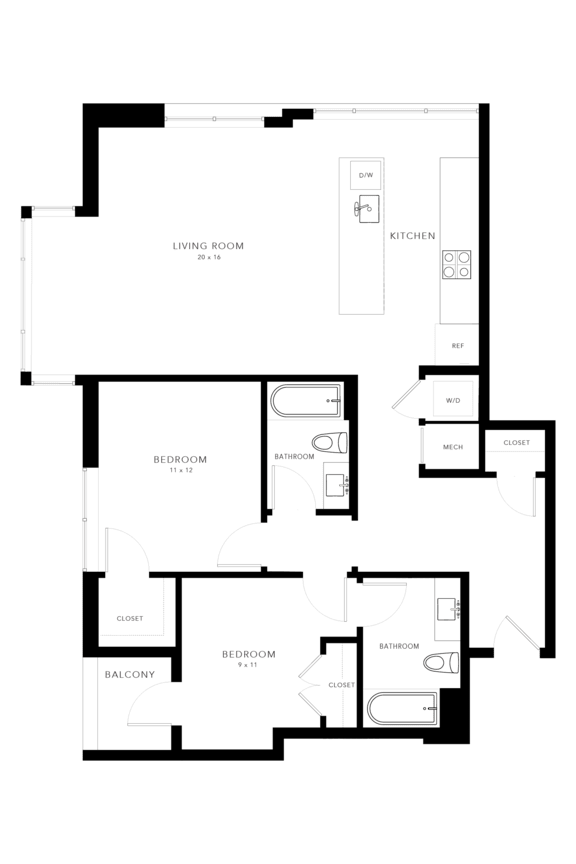 A floor plan of a house with labeled rooms such as "DINING ROOM" and "KITCHEN".