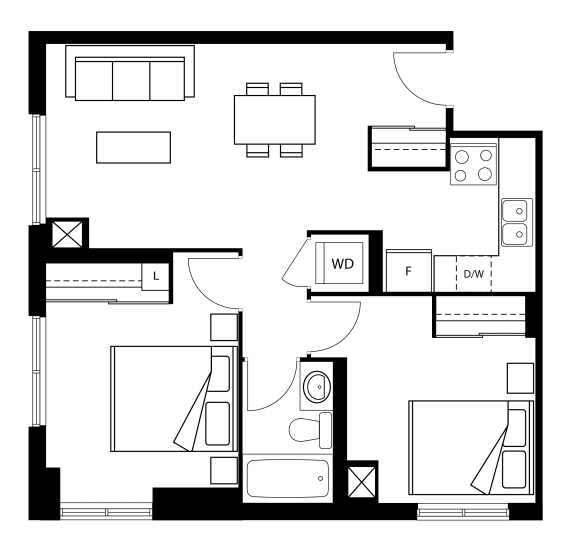 a drawing of a floor plan of a house