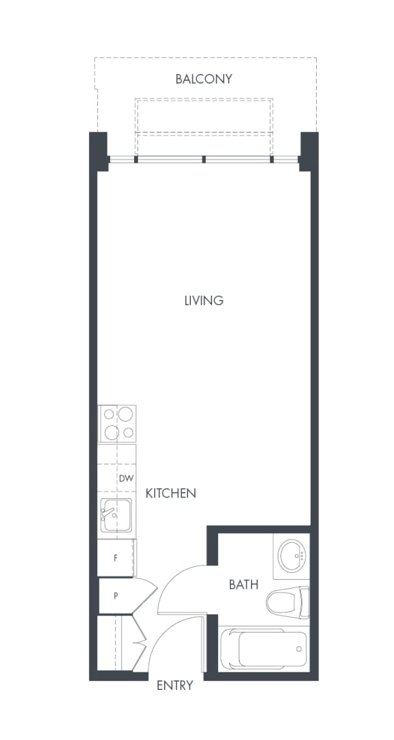 a floor plan of a bedroom apartment