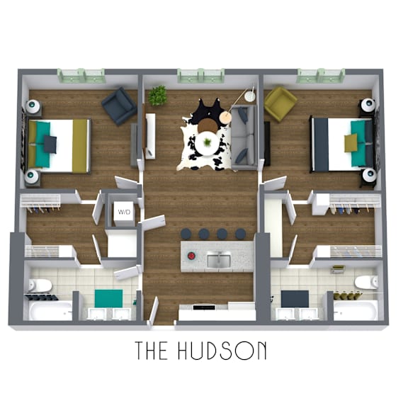 The Hudson Floor Plan at The Icon, Richmond, VA 23230