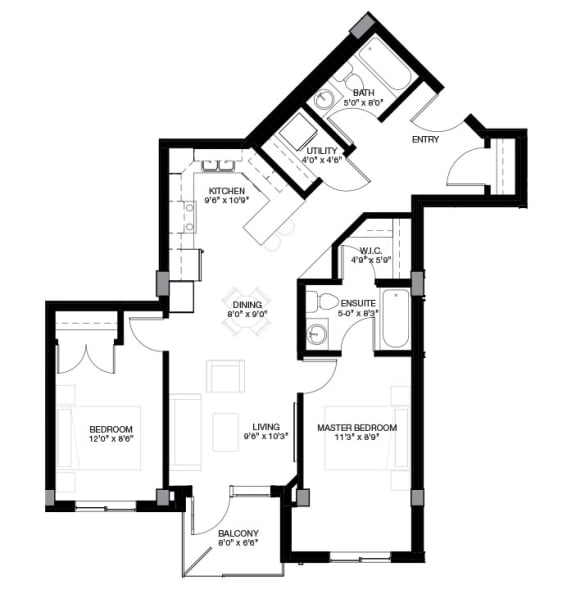 the floor plan of the residence