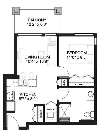 the floor plan of unit c2