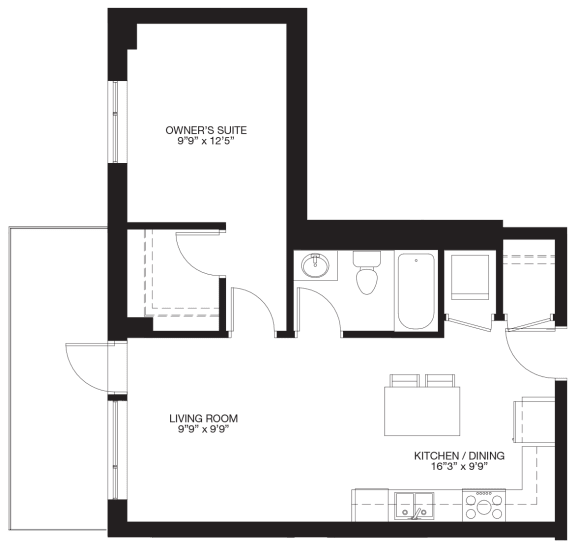 1-Bedroom / 1-Bathroom
