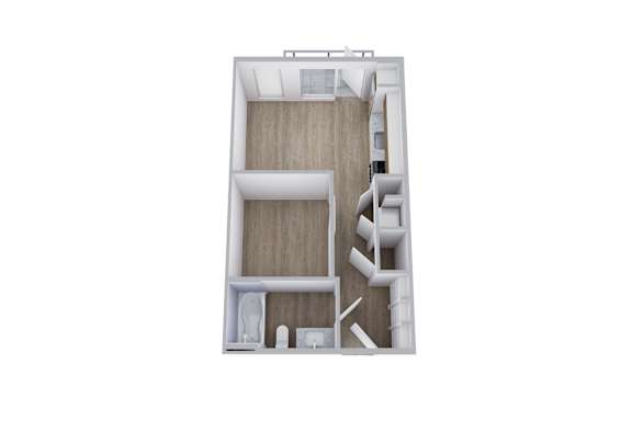 A1 Floor Plan at Placemakr Downtown Austin, Austin, TX