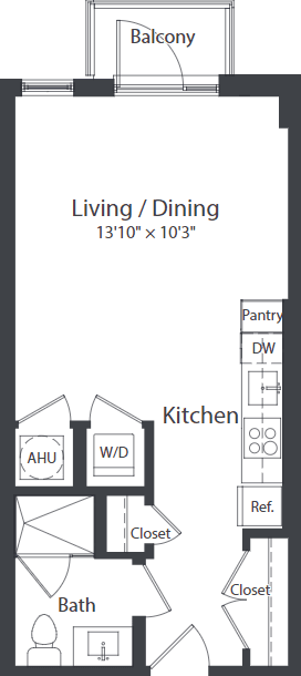 A3_FloorPlan at Coda on Half Apartments, Washington District of Columbia