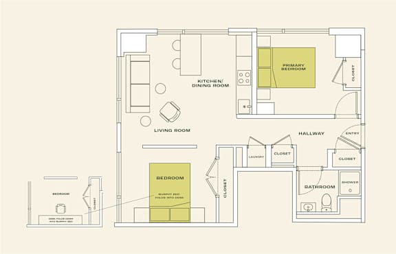 2 bed 1 bath at Scout Living, powered by Placemakr Apartments, Atlanta, GA, 30308