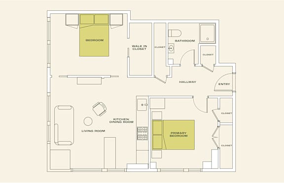 2 bed 2 bath B at Scout Living, powered by Placemakr Apartments, Atlanta, 30308
