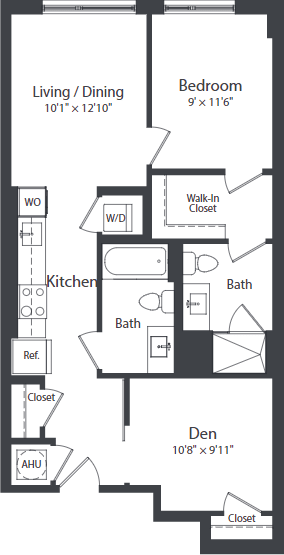 C2_FloorPlan at Coda on Half Apartments, District of Columbia