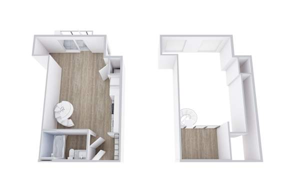 E2M Floor Plan at Placemakr Downtown Austin, Austin, TX