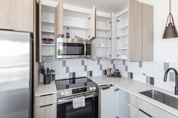 Kitchen Island at Anthem House Apartments, Huntsville, AL 35806