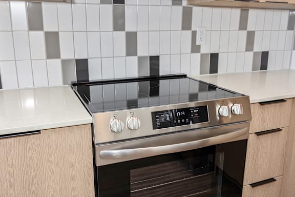 Stainless steel oven at Anthem House Apartments, Alabama 35806