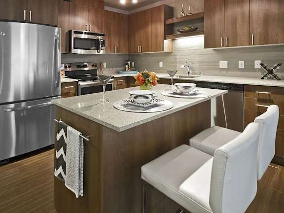 Kitchen With Ample Storage at Astro, Seattle, WA, Washington